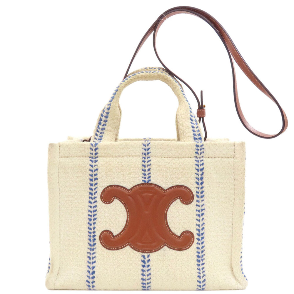 Celine Small Cabas Thais 2-Way Handbag, Canvas, Women's CELINE
